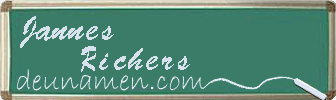 Jannes Richers Visitenkarte